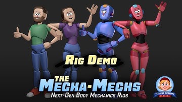 The Mecha Mechs Maya Rig From fRigging Awesome Studios