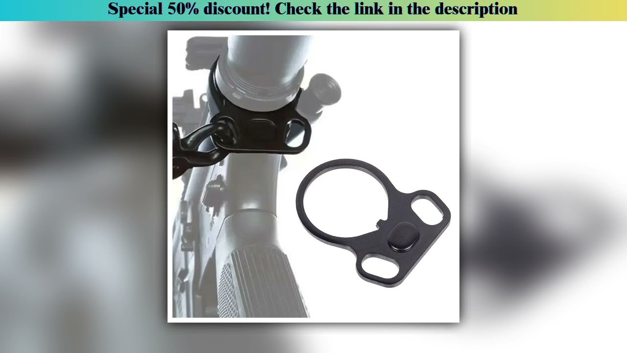 Hands-on Tactical AR15 Stock Sling Strap Hook Mount Adapter Rifle End Plate Adapter Dual Loop Sling