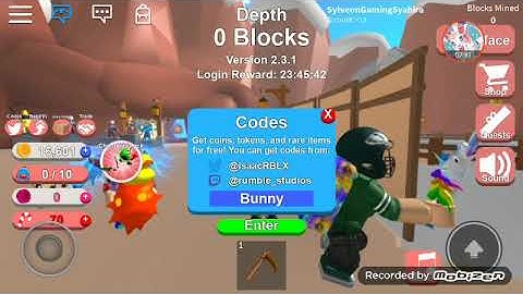 MINING SIMULATOR CODES ( Part 1 ) | Roblox