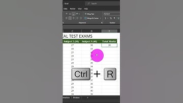 Microsoft Excel Keyboard Shortcuts (Ctrl + R) #excel #microsoftexcel