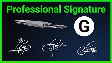 "Stylish Signature with Letter G | Creative G Signature Ideas for Your Name"