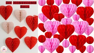 DIY Tissue Paper Honeycomb Ball||Paper Decorations ideas|DIY Paper Ball|Festival Decoration Ideas