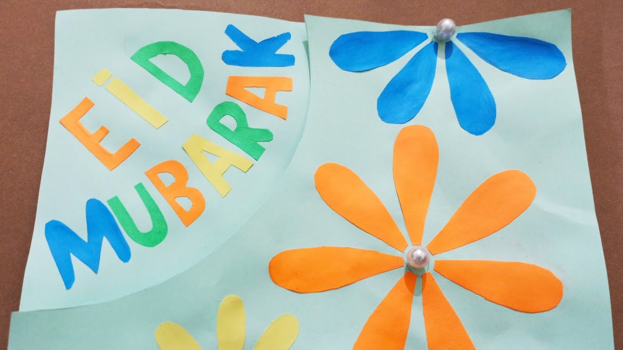 how to make eid mubarak card youtube