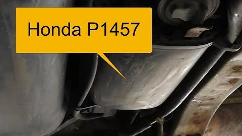 How to Fix Honda P1457: Evaporative Emission Control System Leak Detected Control Canister