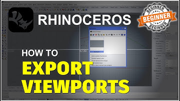 Rhino How To Export Viewport Tutorial