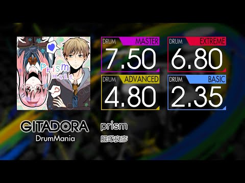 【GITADORA】 prism (MASTER ~ BASIC) Drum