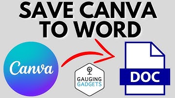 How to Open Canva Design to Word Document - Save Canva as Word Doc