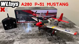 WLTOYS XK A280 P-51 MUSTANG RC PLANE UNBOXING #rc #hobby #rcplane