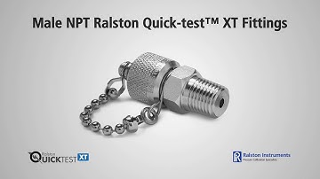 What Are Male NPT Ralston Quick-test XT Fittings | Ralston Instruments