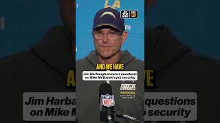 After starting the season 0-4, Jim Harbaugh had this to say about OC Mike McDaniel #chargers