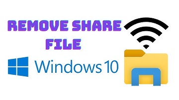 How to Disable File Sharing Windows 10