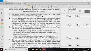 Due Diligence IRS CE Course Sample #2