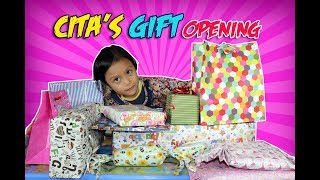 Cita's Gift Opening 5th Birthday 💙 Buka Kado Ulang Tahun Cita