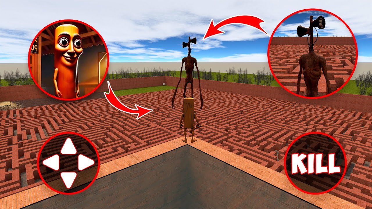 I Became TUN TUN SAHUR vs SIREN HEAD in the Maze! 😱 (Garry’s Mod)