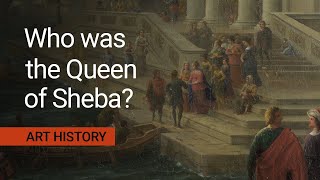 Where is the Queen of Sheba going in this painting? | National Gallery screenshot 3