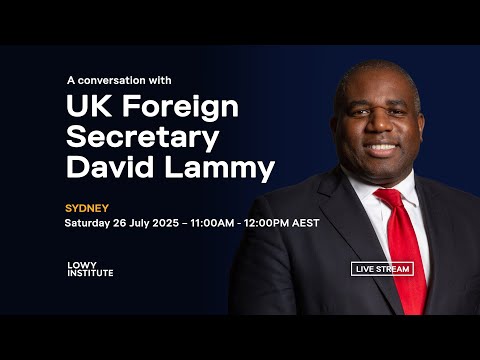 A conversation with the Rt Hon David Lammy MP