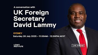 A conversation with the Rt Hon David Lammy MP