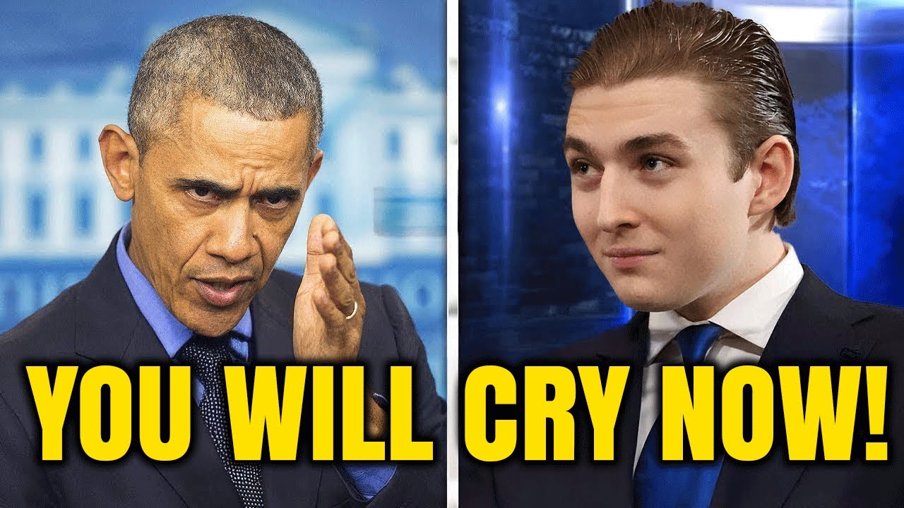Бэррон Трамп оскорбил речь Барака Обамы — 9 секунд спустя он получил суровый выговор