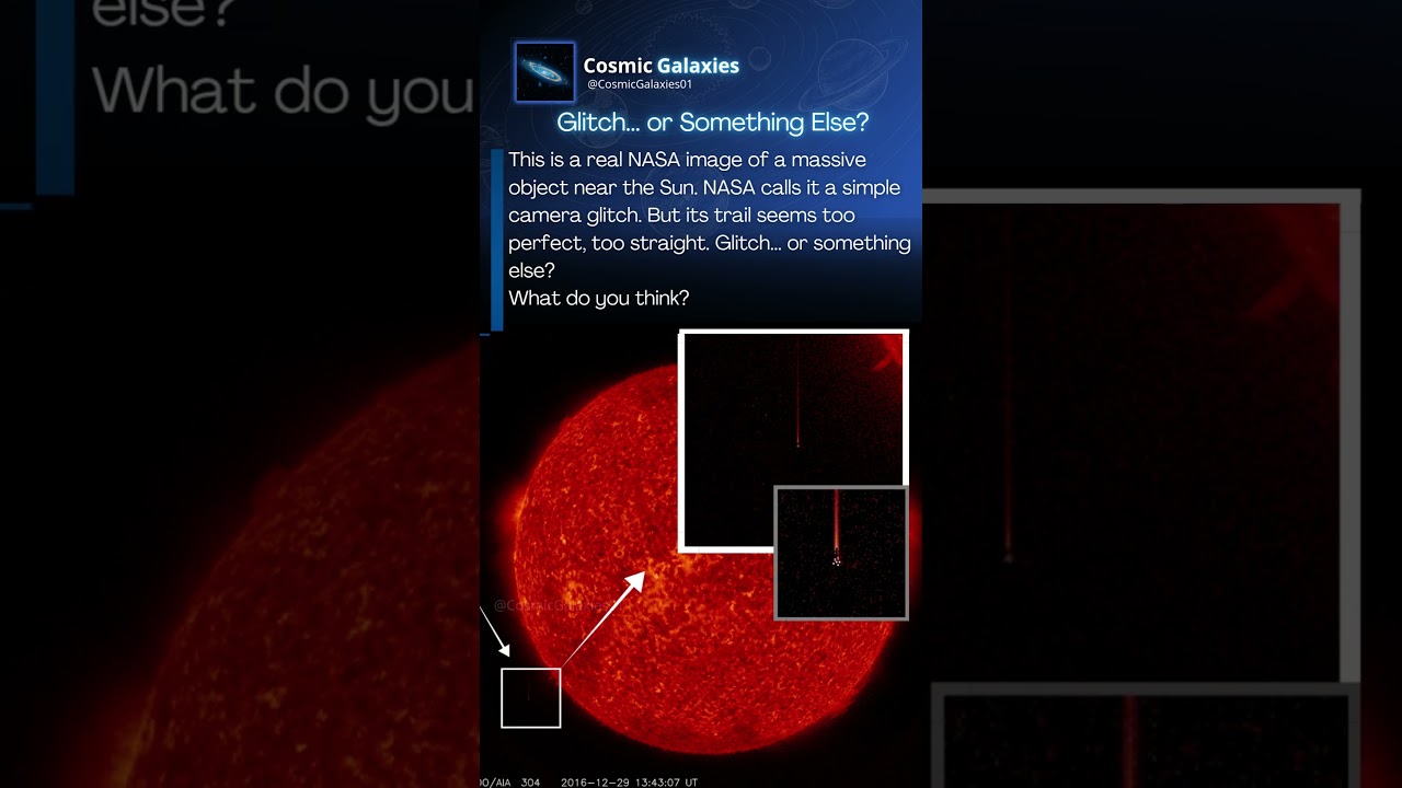 NASA Captured a GIANT Anomaly Near the Sun 🛰️ (Real Image Analysis) 