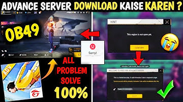 HOW TO DOWNLOAD ADVANCE SERVER OB49 ? THIS REGION IS NOT OPEN YET ADVANCE SERVER ACTIVATION CODE ff