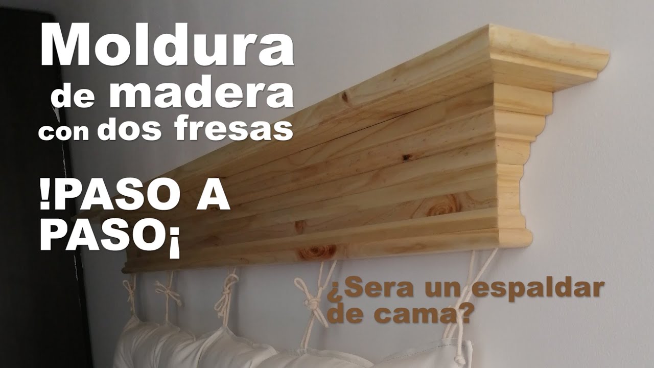 Cómo hacer una Moldura de madera TIPO REPISA 😱😱 con dos fresas ¡Paso a  paso! 