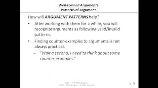 03-3-15 Logic Form - How Will Argument Patterns Help in Evaluating Logic