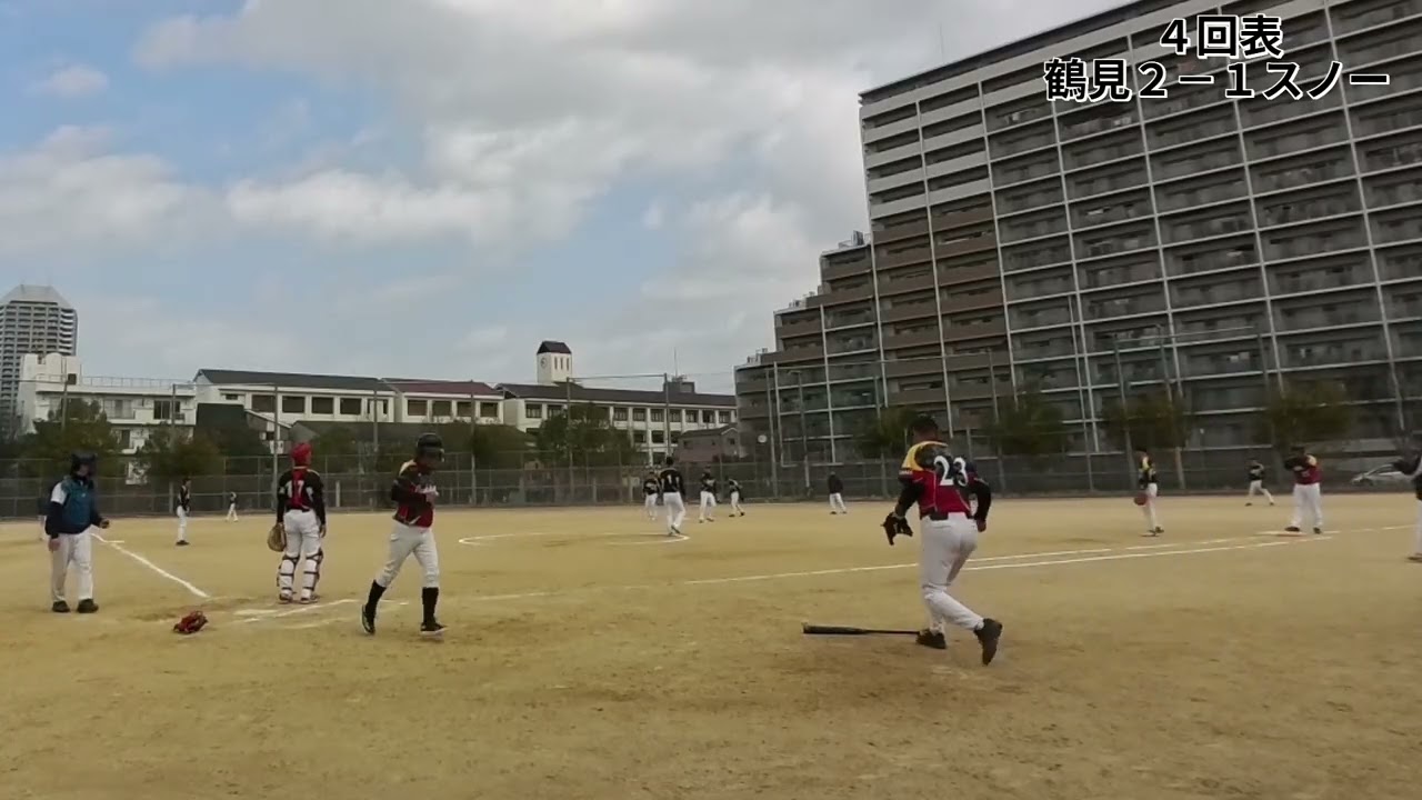 ハイシニア練習試合 1回戦 大阪鶴見ハイシニア vs スノーシニア 2026年2月23日 鶴見中央公園