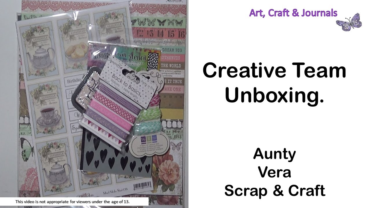 Aunty Vera Scrap And Craft Creative Team Unboxing For May It S National Scrapbooking Month Youtube