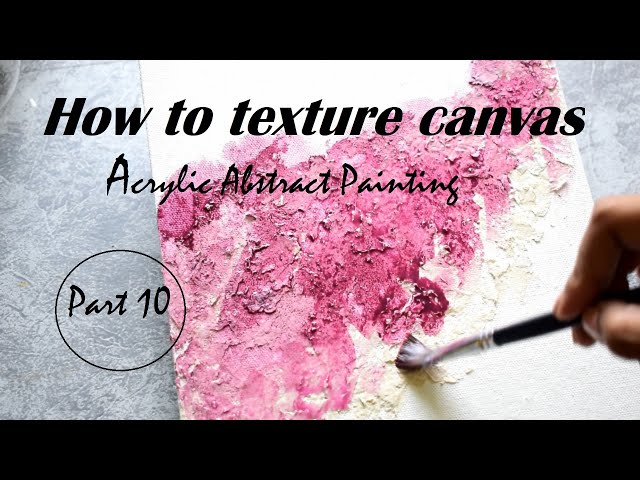 How To Make A Textured Canvas Painting – Homemade Ginger