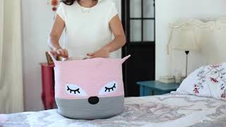 How to Re-Shape your LuxiLily Cotton Rope Nursery Storage Basket!