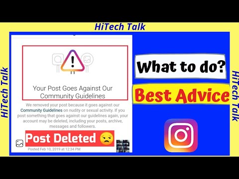 Download Your Post Goes Against Our Community Guidelines | Instagram post got deleted