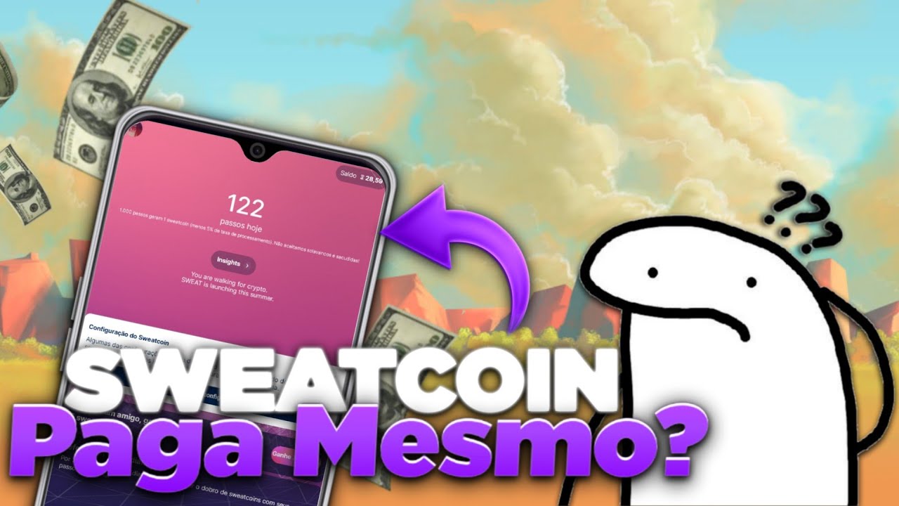 SWEATCOIN O APLICATIVO QUE PAGA PARA ANDAR!? • COMO GANHAR DINHEIRO COM O SWEATCOIN🤑