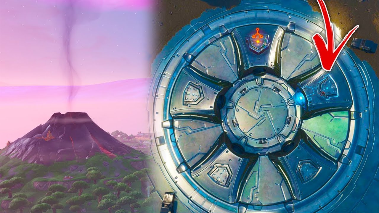 Fortnite FIRST RUNE Activated + Volcano Smoking (Fortnite Season 8 Loot ...