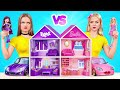 素晴らしいドールハウスを作ります バービー vs ブラッツチャレンジ | タノシイ デコレーション アイデア Jelly DO Challenge