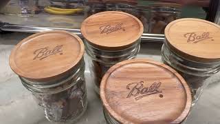 Ball® Jar Lids, 5 Pack Ball Jar Wooden Storage Lids, Really Dresses up a Simple Thank You Gift