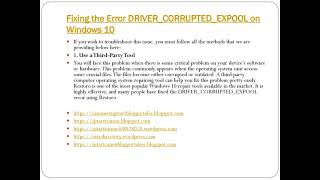 How to Troubleshoot Error DRIVER CORRUPTED EXPOOL How to Troubleshoot Error DRIVER CORRUPTED EXPOOL