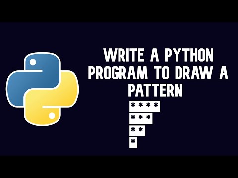 Write a python program to draw a pattern || WEB BURNER