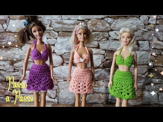 Roupa de Crochê Para Barbie Com Gráfico - Sophie - 1000 Mailles Robes de  Poupée  Вязаный крючком узор кошки, Барби, Шаблоны для барби