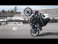 Husky 401  stuntcage wheelies  0100