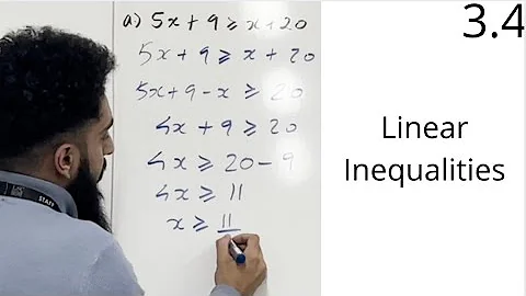 Edexcel AS level Maths: 3.4 Linear Inequalities