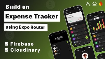 🔴 Build an Expense Tracker App with Expo Router | Firebase | React Native Tutorial for Beginners