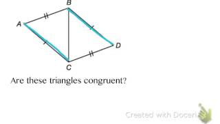 Congruence Theorems Day 1