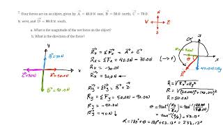 PHYSICS 1 - Exercises Vectors and Net Force