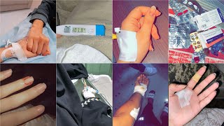 👻Fake injury snapchat 2025|🩹hand bandage dp for boys and girls|💉 hand dp |🤕cannula hand dp photo screenshot 5