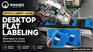 WINNEO WT-102 Flat Pouch labeling Machine with Feeder
