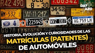 PATENTES (MATRÍCULAS) de AUTOMÓVILES | #DATAZO