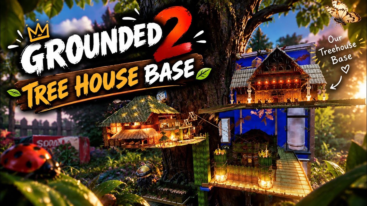 GROUNDED 2 : Tree House Base (Full Main Base Tour) - YouTube