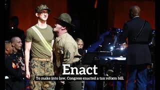 How to Say Enact in English? | What is Enact? | How Does Enact Look?
