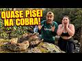 Quase pisei numa cobra no meio da trilha, acampamento na montanha mais antiga da América