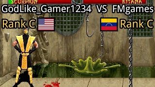 Mortal Kombat Ii Godlikegamer1234 Us, Rank C Vs Fmgames Ve, Rank C